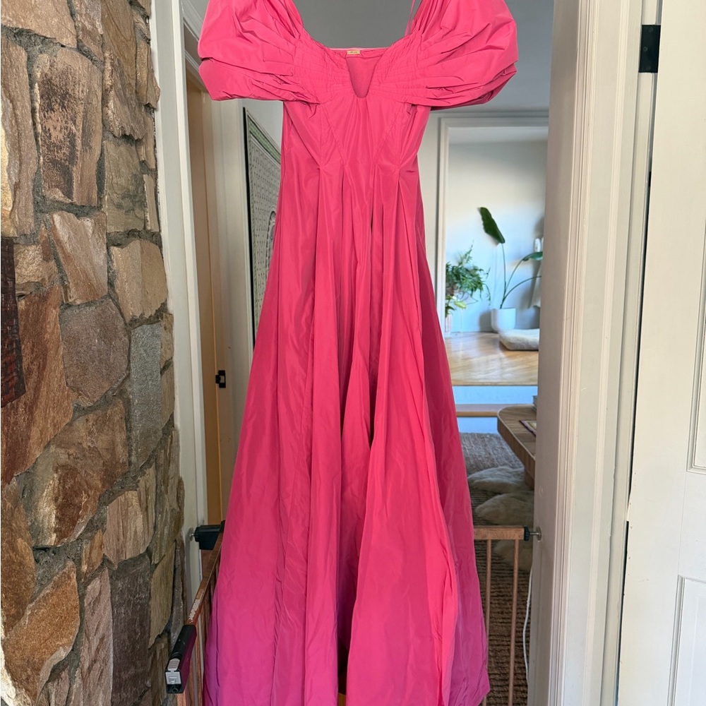 Cult Gaia Aviva Gown Sunkiss Pink Size 2 Runway - Picture 5 of 10